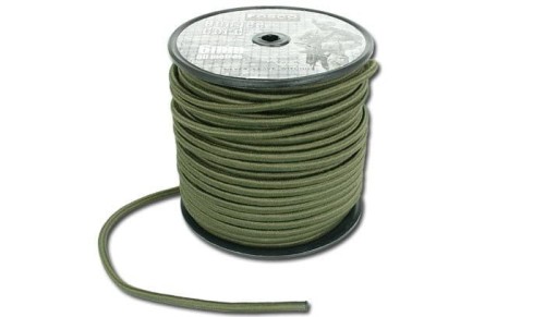 FOSCO - Linka elastyczna Bungee Cord - 6 mm - Zielony OD - 1 metr-1 46494