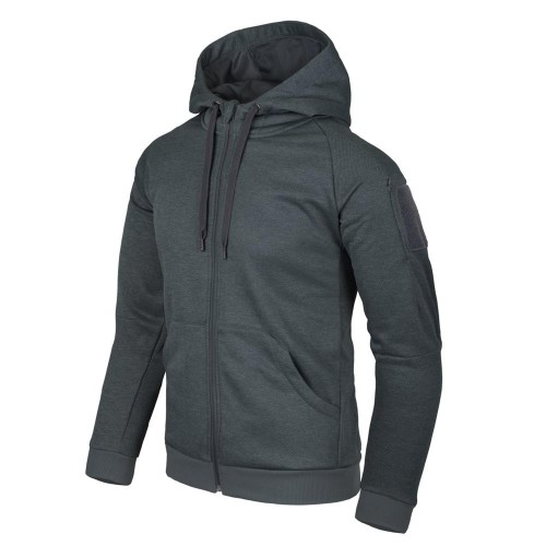 Helikon - Bluza rozpinana Urban Tactical Hoodie® - Poliester - Czarna / Szary - BL-UHF-PO-M1-1 47407
