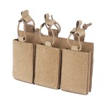 Mil-Tec - Ładownica otwarta z panelem rzepowym - Potrójna - Dark Coyote - 13496319