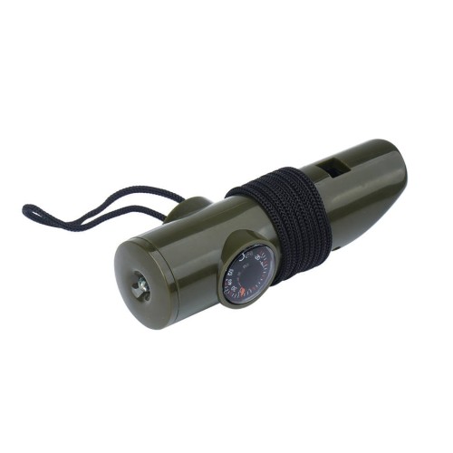 Mil-Tec - Gwizdek survivalowy 6w1 - Zielony - 16328401-1 48577