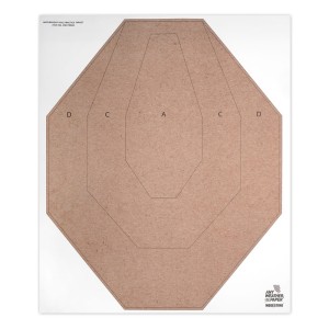 Modestone - Wodoodporna tarcza strzelecka Practical - 500 x 600 mm - 10 szt. - IPSCT5060