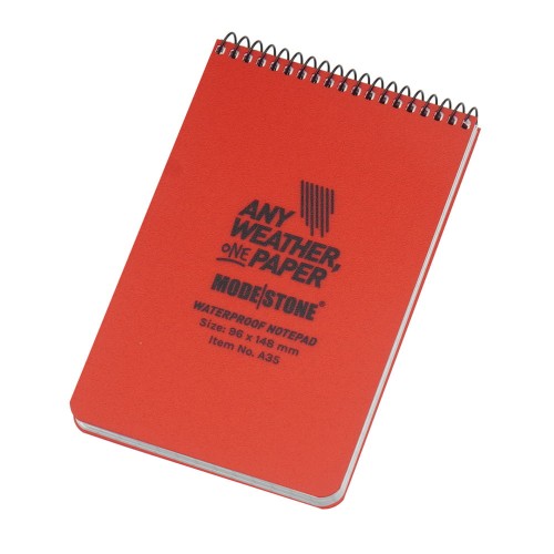 Modestone - Notes wodoodporny - 96 x 148 mm - 50 kartek - Czerwony - A35-1 48871