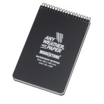Modestone - Notes wodoodporny - 96 x 148 mm - 50 kartek - Czarny - A30