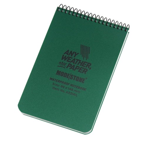 Modestone - Notes wodoodporny - 96 x 148 mm - 50 kartek - Zielony - A33MIL-1 48887