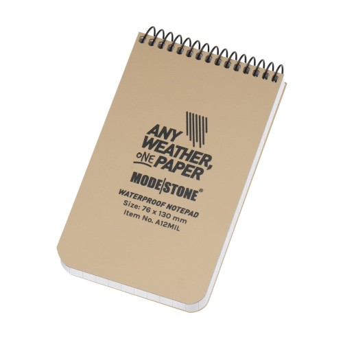 Modestone - Notes wodoodporny - 76 x 130 mm - 50 kartek - Tan - A12MIL-1 48891