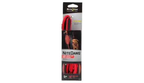 Nite Ize - Odblaskowa Smycz Nite Dawg Leash - Czerwony - NNL-03-10-1 48892