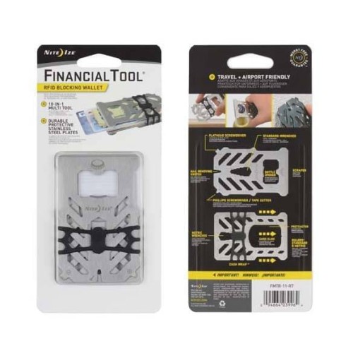 Nite Ize - FinancialTool RFID Blocking Wallet - Stalowy - FMTR-11-R7-1 48893