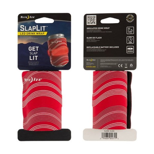 Nite Ize - SlapLit™ LED Drink Wrap - Czerwony - SLDW-10-R3-1 48899