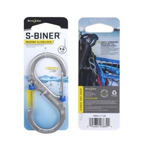 Nite Ize - Karabinek S-Biner® Marine SlideLock® #4 - Stainless - SBML4-11-R6-1 48906