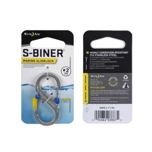 Nite Ize - Karabinek S-Biner® Marine SlideLock® #2 - Stainless - SBML2-11-R6