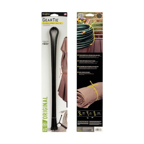 Nite Ize - Gear Tie 32 in. - 2 Pack - Charcoal - GT32-2PK-09-1 48921