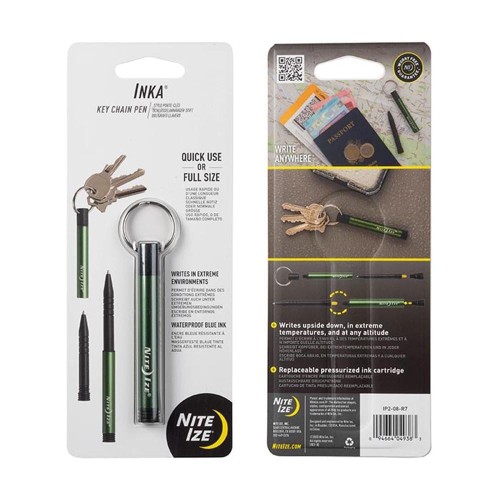 Nite Ize - Inka Key Chain Pen - Olive - IP2-08-R7-1 48925