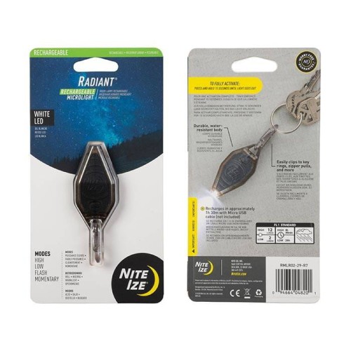 Nite Ize - Latarka akumulatorowa Radiant 12 lumenów RMLR02-29-R7-1 49114