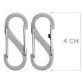 Nite Ize - S-Biner #1 - Stalowy - 2 Pack - SB1-2PK-11-1 49134