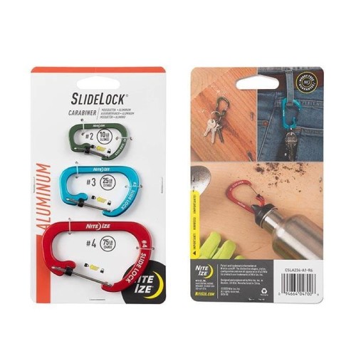 Nite Ize - SlideLock Aluminum Combo - 3 szt. - CSLA234-A1-R6-1 49147