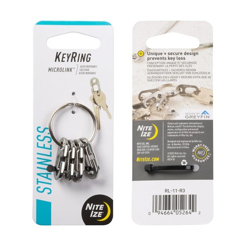Nite Ize - Kółko do kluczy KeyRing MicroLink - Stalowe - RL-11-R3-1 49148