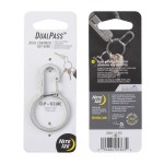 Nite Ize - Karabińczyk z podwójną komorą DualPass - Stalowy - Srebrny - DDK-11-R3