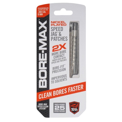 Real Avid - Przecierak do broni z uchwytem Bore-Max Speed Jag - 9 mm - AVBMJAG9MM-1 49270