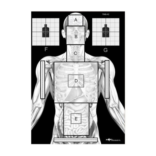 Tactical Weapon System - Tarcza strzelecka sylwetkowa TWS 1C-lentus1 49745