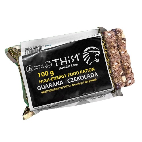 This-1 - Baton survivalowy energetyczny - Guarana / Czekolada - 555 kcal - 100 g-1 49786