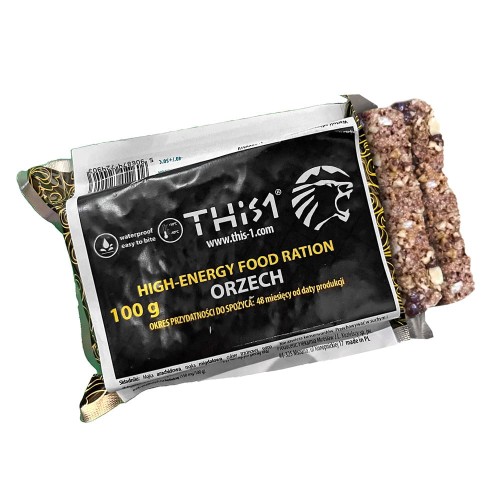 This-1 - Baton survivalowy energetyczny - Orzechowy - 562 kcal - 100 g-1 49811