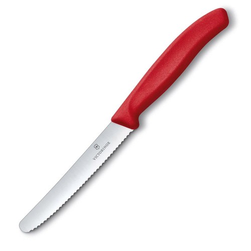 Victorinox - Nóż kuchenny Swiss Classic - Ząbkowany - Czerwony - 6.7831-1 49973