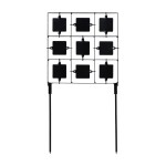 Cel wiatrówkowy RazorGun kółko-krzyżyk stalowy