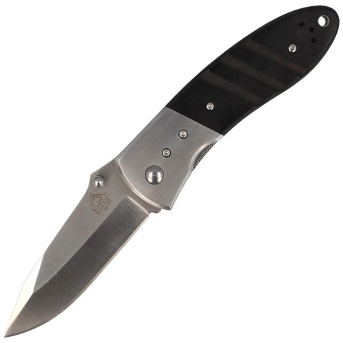 Scyzoryk Puma TEC Tactic AISI 420 rękoj Wood/Metal black Plain Klips 84 04/052/09 - 338111+P-1 50218