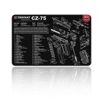 TekMat - Mata do czyszczenia broni CZ-75 - TEK-R17-CZ75