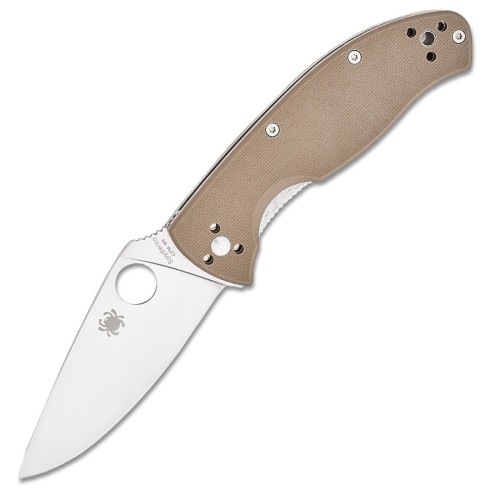 Nóż składany Spyderco Tenacious Brown G10, Satin CPM M4 by Eric Glesser (C122GBNM4P)-1 50312