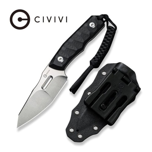 Nóż Civivi Propugnator Black G10, Stonewashed D2 by PG Knives (C23002-1)-1 50332