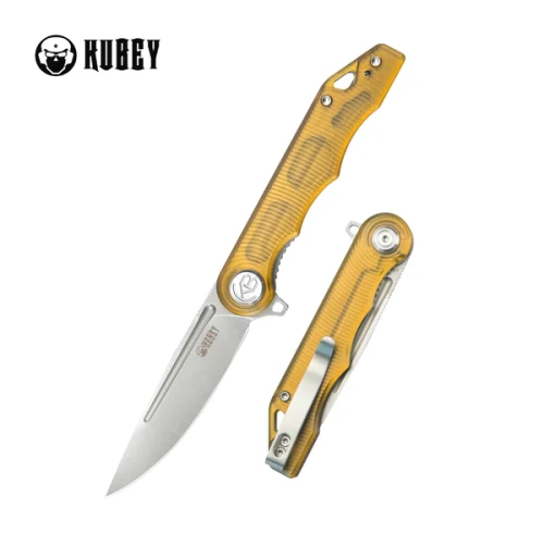 Nóż składany Kubey Mizo Ultem, Bead Blasted AUS-10 by Tiguass (KU312M)-1 50467