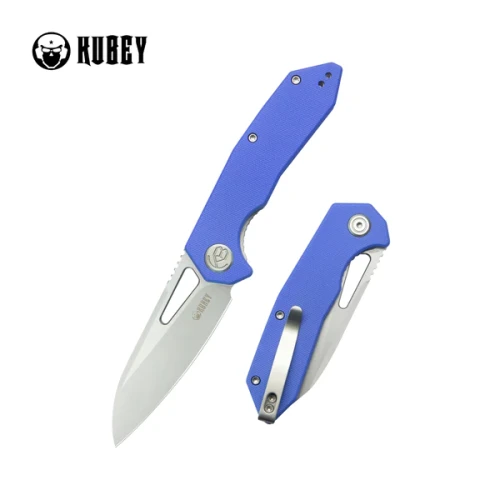 Kubey Vagrant Blue G10, Sand Blasted 14C28N by Maksim Tkachuk (KU291P)-1 50469