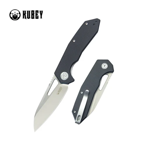 Nóż składany Kubey Vagrant Black G10, Sand Blasted 14C28N by Maksim Tkachuk (KU291N)-1 50470