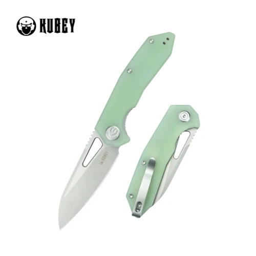 Nóż składany Kubey Vagrant Jade G10, Sand Blasted 14C28N by Maksim Tkachuk (KU291M)-1 50471
