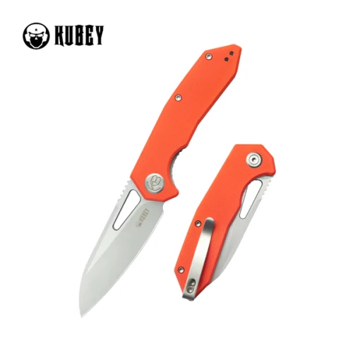 Nóż składany Kubey Vagrant Orange G10, Sand Blasted 14C28N by Maksim Tkachuk (KU291L)-1 50472