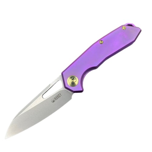 Nóż składany Kubey Vagrant Purple Titanium, Bead Blasted CPM S35V by Maksim Tkachuk (KB284D)-1 50523