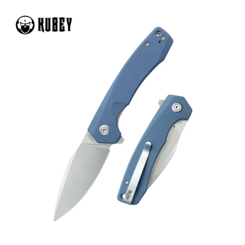 Nóż składany Kubey Calyce Blue G10, Bead Blasted AUS-10 (KU901M)-1 50534