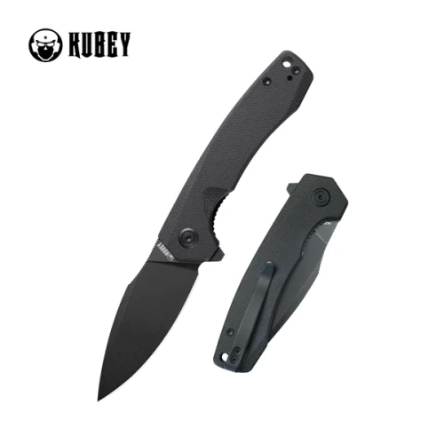Nóż składany Kubey Calyce Black G10, Black Stonewashed AUS-10 (KU901L)-1 50535