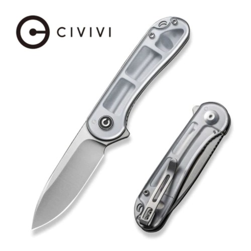 Nóż składany Civivi Elementum Flipper Polished Lexan, Satin D2 (C907A-7)-1 50555