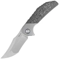 Nóż składany Reate Tiger Bead Blast Titanium/Fat Carbon Black Camo, Belt Satin M390 by Alvin Lee (TG TBB.SAT)-1 50564