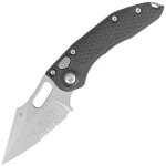 Nóż automatyczny Microtech Stitch S/E P/S Black Aluminum Stonewash by Borka Blades and Tony Marfione (169-11)