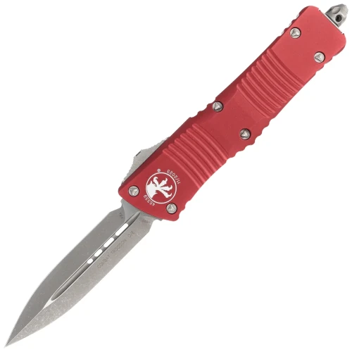 Nóż automatyczny OTF Microtech Combat Troodon D/E Merlot Aluminium, Apocalyptic M390 by Tony Marfione (142-10APMR)-1 50650