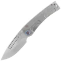 Nóż składany Medford Marauder-H Drop Point, Tumbled Titanium, Flamed HW/Clip, NP3 Breaker, Tumbled S45VN by Greg Medford (MK045STD-01TM-TFCF-BN)-1 50661