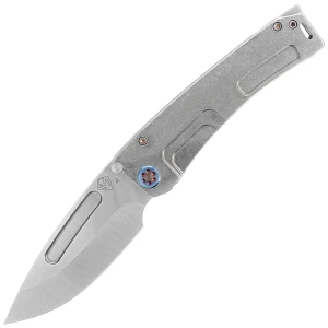 Nóż składany Medford Marauder-H Drop Point Tumbled Titanium Flamed HW/Clip NP3 Breaker Tumbled S45VN by Greg Medford (MK045STD-01TM-TFCF-BN)
