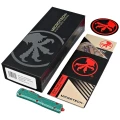 Nóż automatyczny OTF Microtech UTX-70 Bounty Hunter Hellhound T/E Signature Distressed Green Aluminium, Stonewashed M390 by Tony Marfione (419-10BH)-2 50664