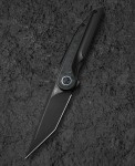 Nóż Bestech Blind Fury Black Stonewashed Titanium / Blue Marble CF Black Stonewashed M390 by Grzegorz Grabarski (BT2303F)