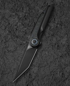 Nóż Bestech Blind Fury Black Stonewashed Titanium / Blue Marble CF Black Stonewashed M390 by Grzegorz Grabarski (BT2303F)