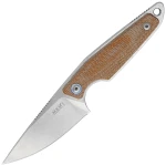 Nóż MKM Makro 1 Natural Canvas Micarta, Stone Washed by Voxnæs (MKMA01-NC)
