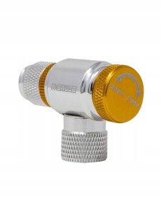 Pompka/adapter na naboje gwintowane CO2 X-SAUCE aluminiowa do kół rowerowych samochodowych